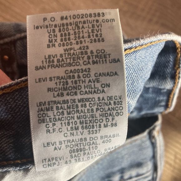 Mens 34x32 Signature Levi Strauss & Co Reg Straight Blue Jeans - Picture 9 of 16